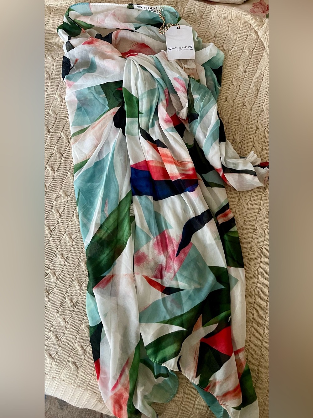 Colorful Abstract Pareo Coverup